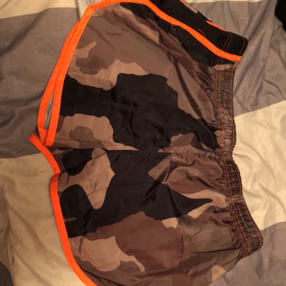 Camo running shorts